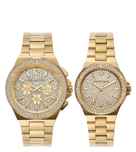 michael kors couple watches|michael kors lennox gold couple.